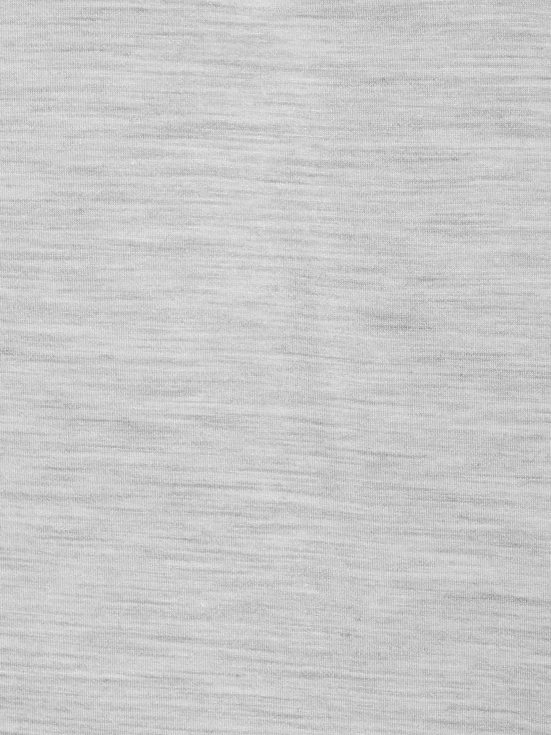 Kunzum Silver Grey Merino wool, Bamboo & Polyester Full Sleeves Thermal Tee | Men | Free Warm Woolen Sock